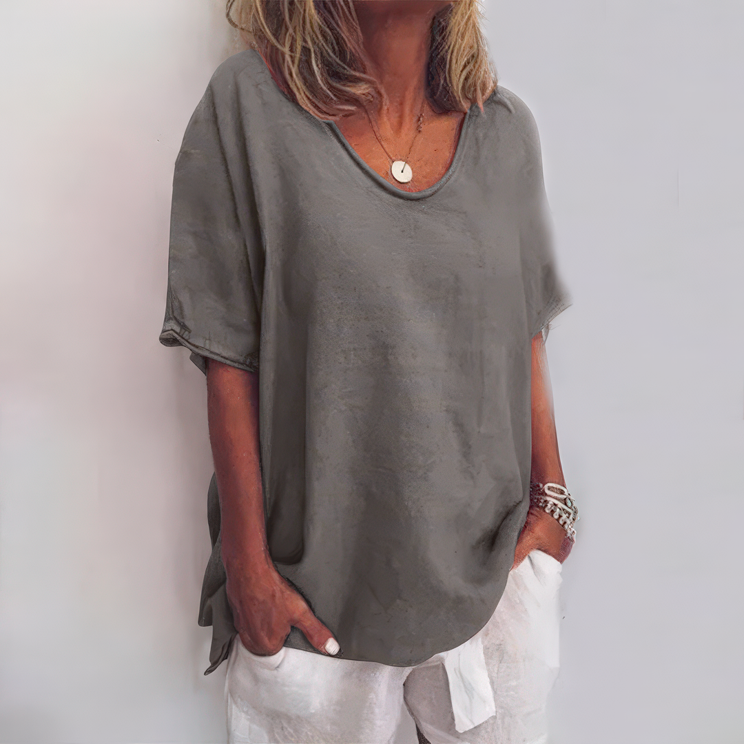 Elysia - Comfortable Loose Cotton Linen Shirt