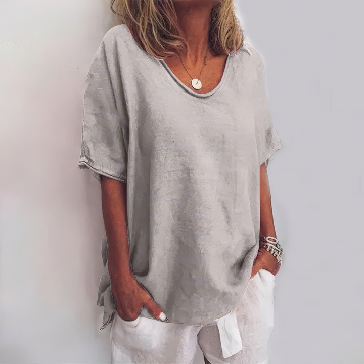 Elysia - Comfortable Loose Cotton Linen Shirt