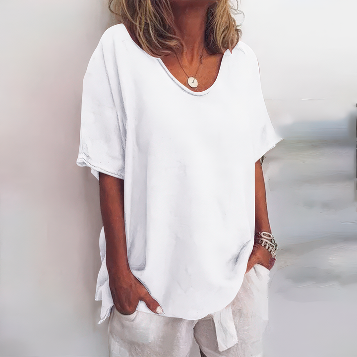Elysia - Comfortable Loose Cotton Linen Shirt