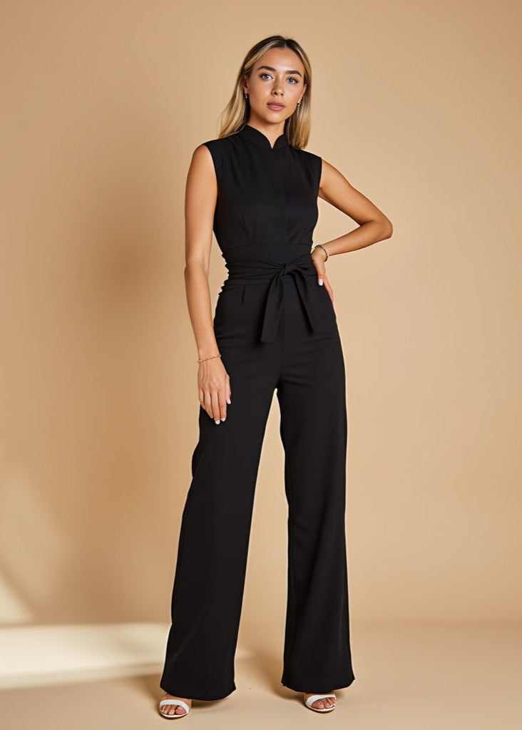 Riley - Chic Sleeveless Lace-Up Jumpsuit