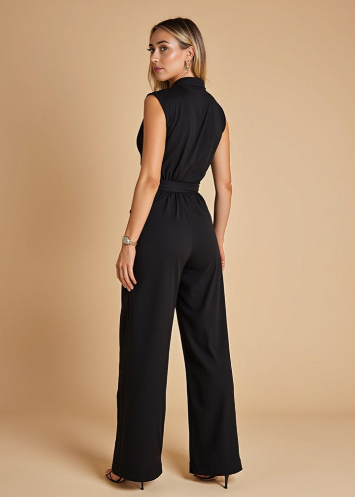 Riley - Chic Sleeveless Lace-Up Jumpsuit