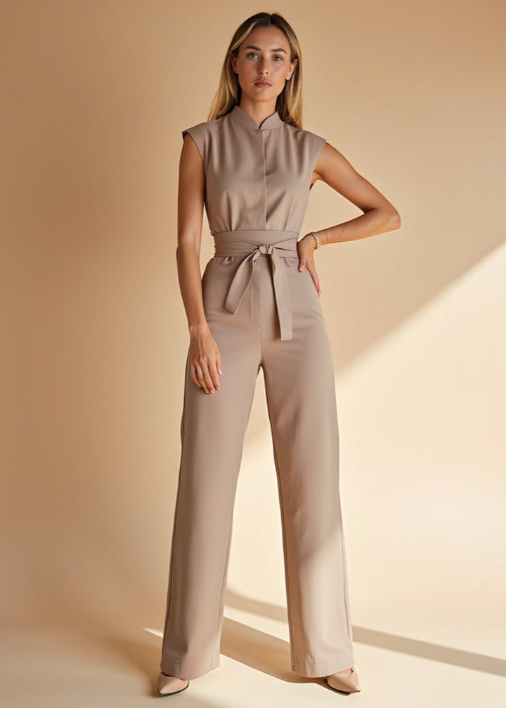 Riley - Chic Sleeveless Lace-Up Jumpsuit