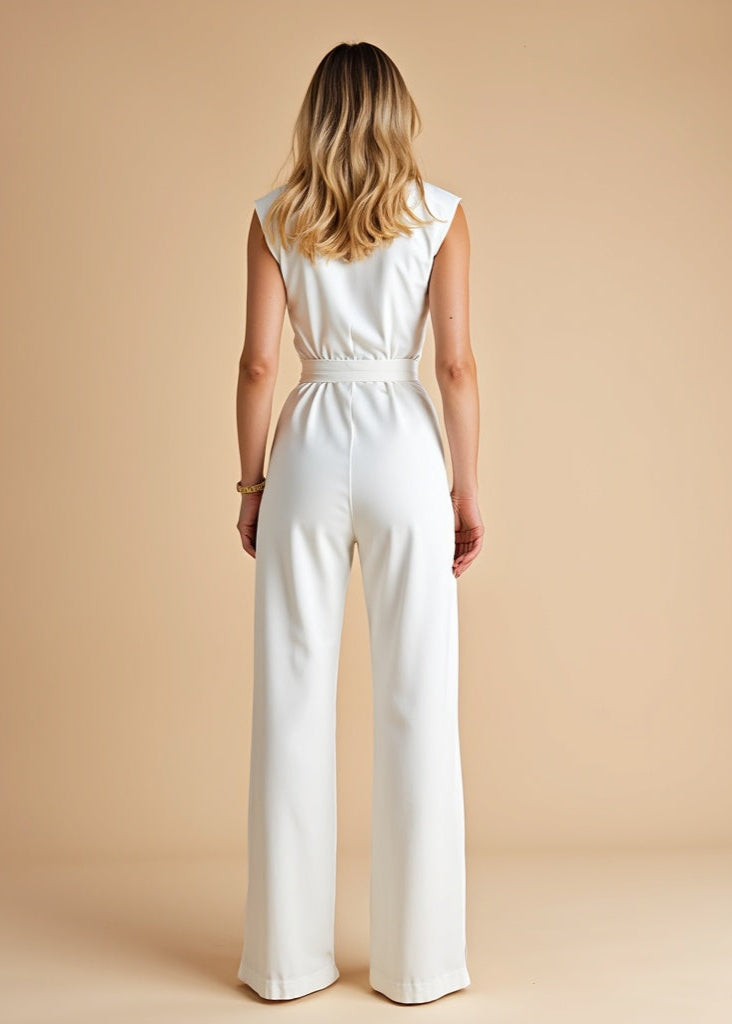Riley - Chic Sleeveless Lace-Up Jumpsuit