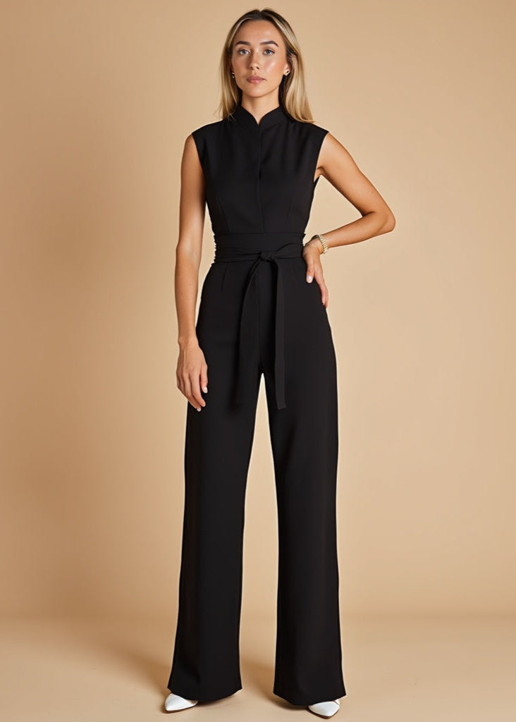 Riley - Chic Sleeveless Lace-Up Jumpsuit