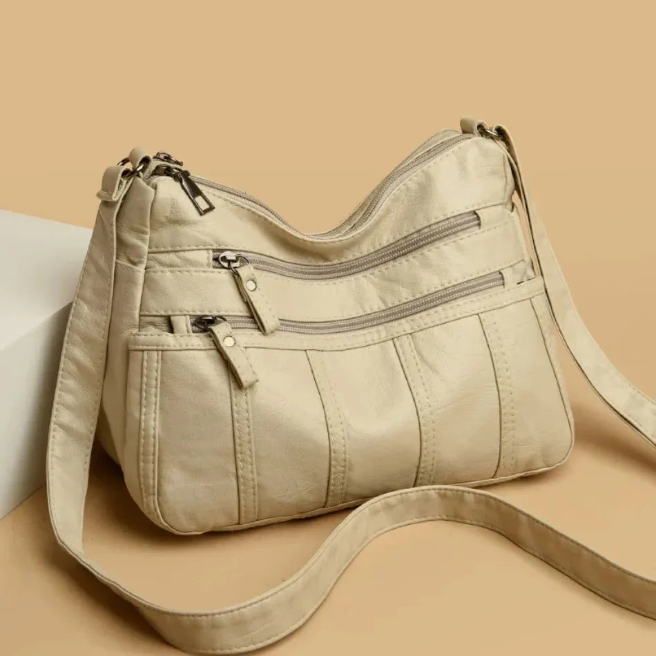 Oriana - Luxury PU Leather Multi-Layer Pockets Bag