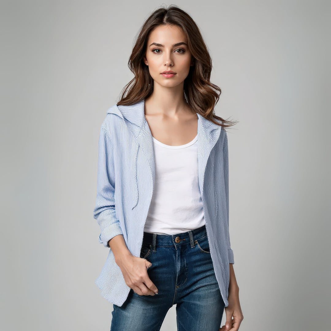 Harper - Luxurious Stylish and Comfortable Hoodie-Blouse