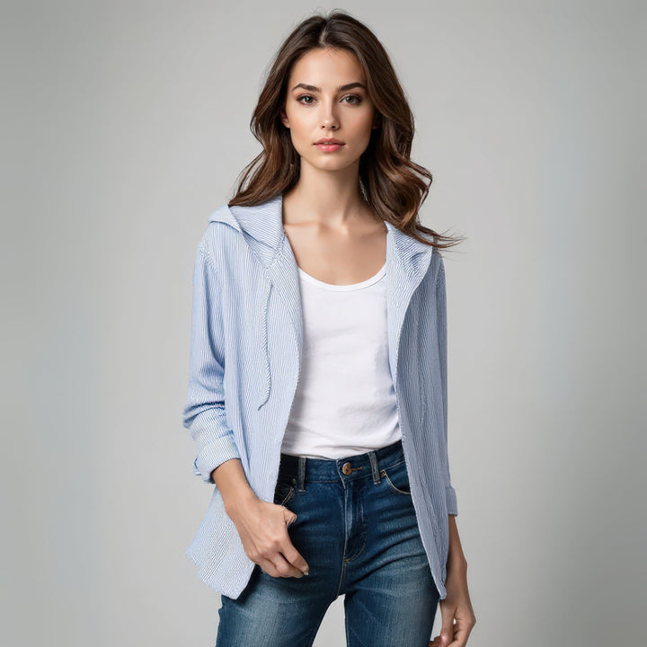 Harper - Luxurious Stylish and Comfortable Hoodie-Blouse
