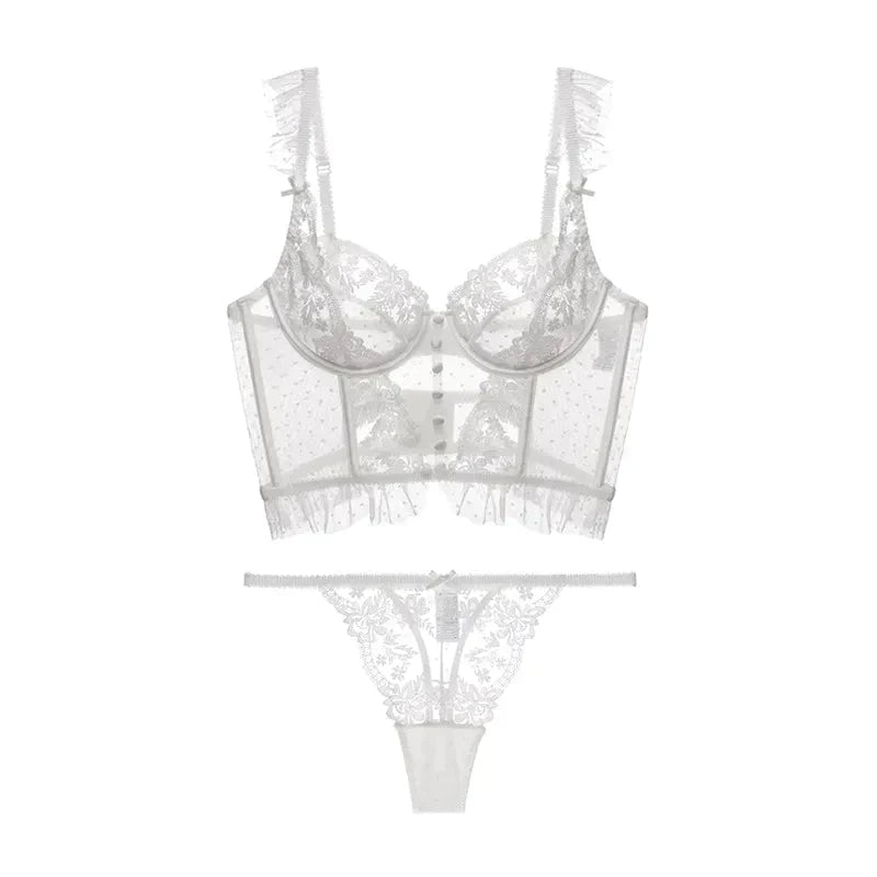 Daria - French Lace Push-Up Bra & Panty Set